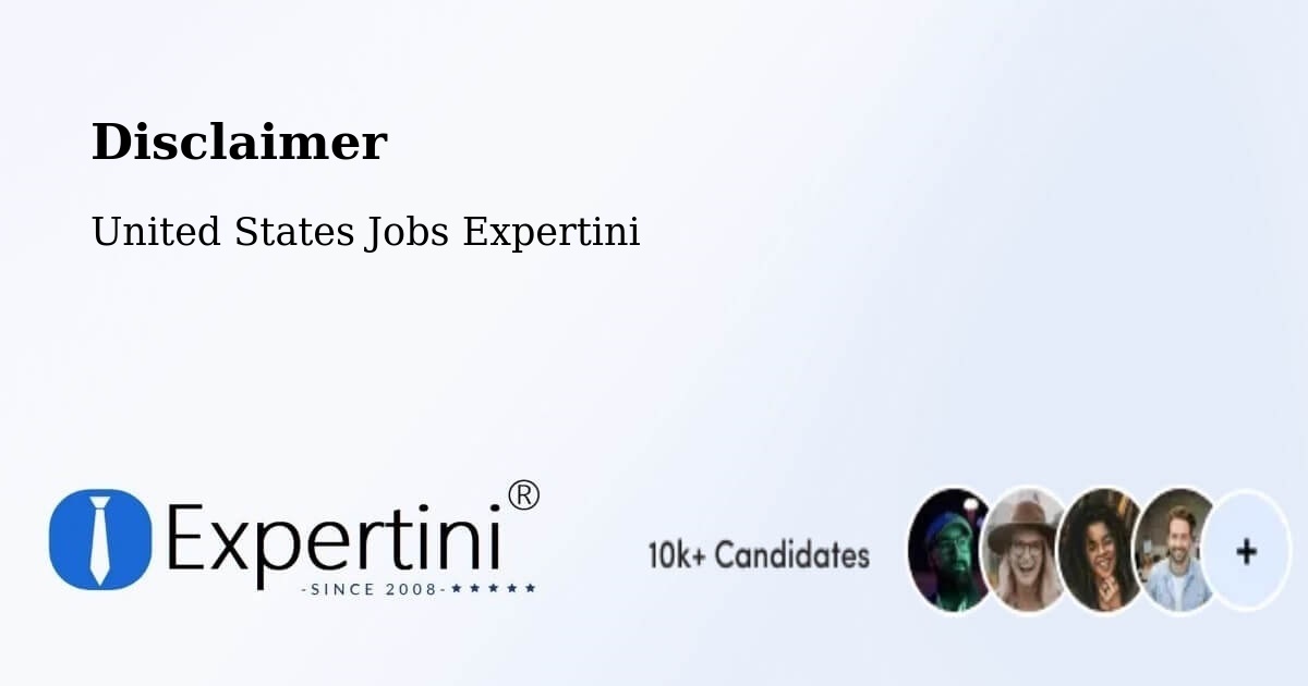 Disclaimer – Florence - United States Jobs Expertini